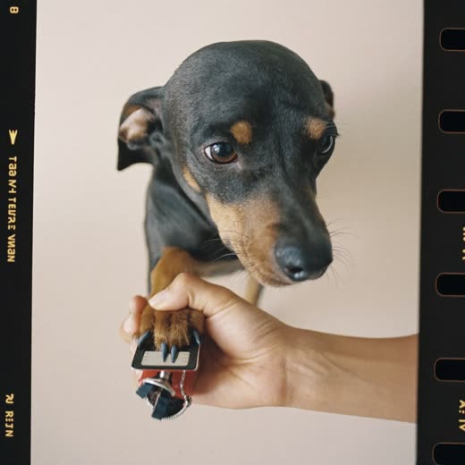 A dog's paw having its nails clipped